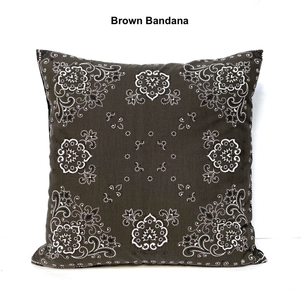 Bandana Throw Pillow Cover Pillow Cover Bandana Pillow Etsy