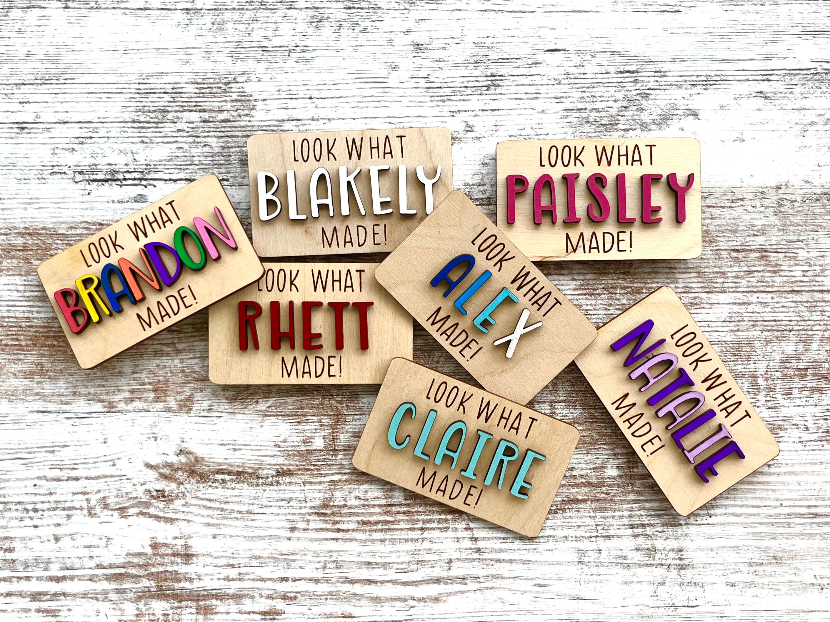 Personalized Child Artwork Look What I Made Look What Name Made, School Artwork