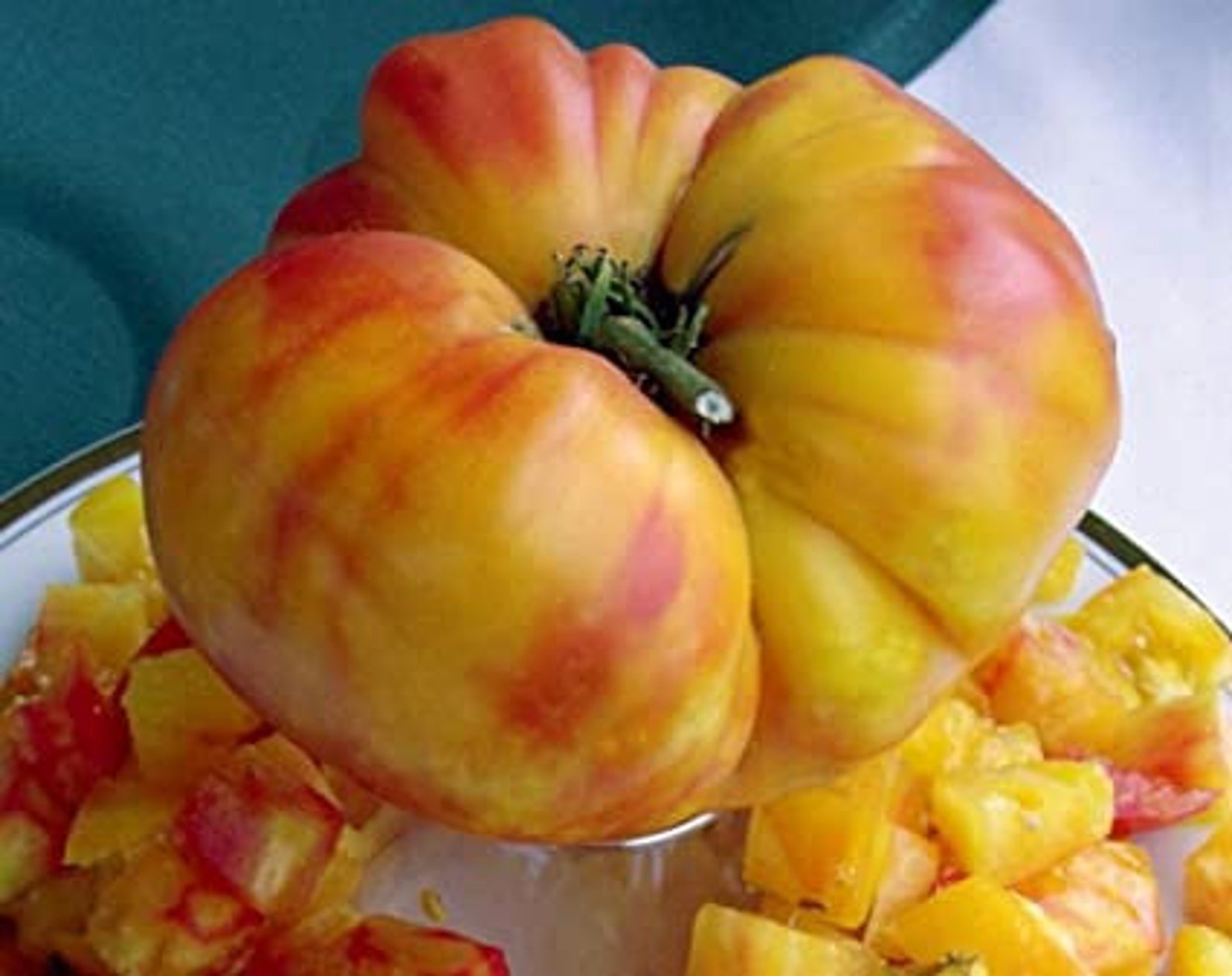 Huge Rainbow Beefsteak Tomato 2LB HEIRLOOM 30 seeds PREMIUM Etsy