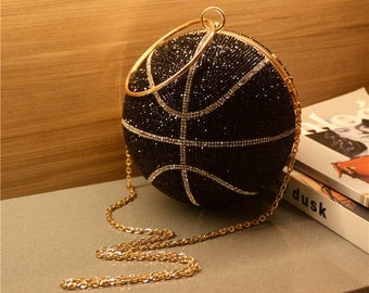 black rhinestone clutch