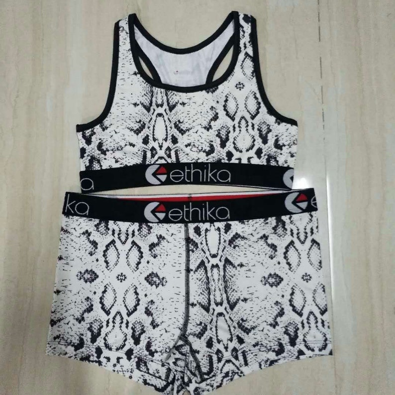 Ethika Sports Sets stretchy comfortable bra and shorts set Etsy