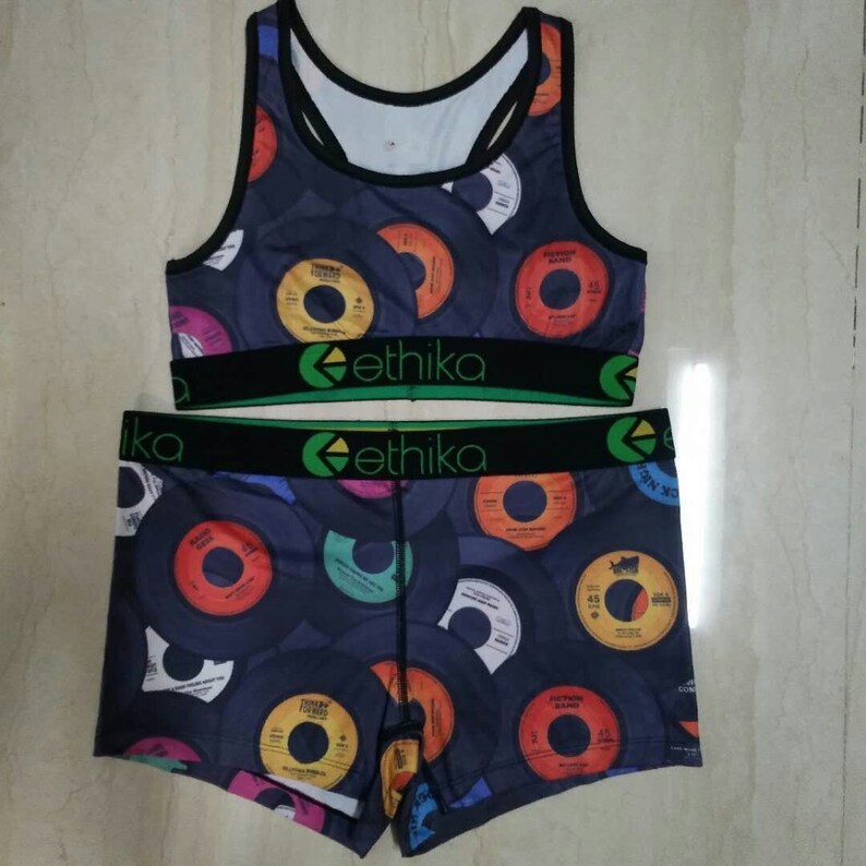 Ethika Sports Sets stretchy comfortable bra and shorts set Etsy