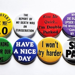 Vintage Reproduktion Buttons Magnete & Flaschenöffner. Set 02