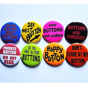 Vintage Reproduction Buttons Magnets & Bottle Openers. Buttons set 04