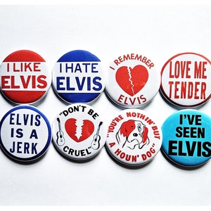 Classic Rock n Roll Buttons Magnets & Bottle Openers. set 03