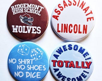 Kultfilm Buttons Magnete & Flaschenöffner. Set 07