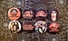 Rocky Horror Picture Show pin back Punk Rock Cult Movie Buttons & Bottle Openers. Set 1. 