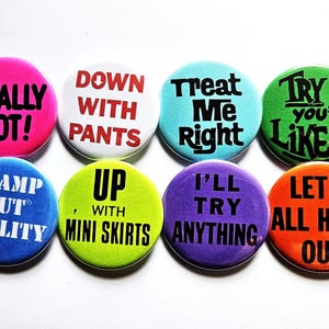 Vintage Reproduction Buttons Magnets & Bottle Openers. Set 04