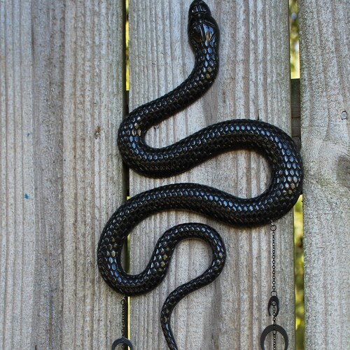 Snake Wall Decor Black Snake Wall Art Snake Lover Gift for Etsy