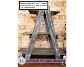Ladder Tier Tray Laser ready SVG digital download