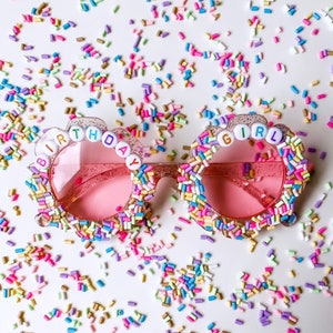 NEW Callie + Kate Birthday Girl Sprinkle Sunnies | Custom Sunglasses | Personalized Sunglasses | Kids Sunglasses