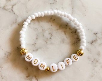 SNOW WHITE Bead Bracelet | Personalized Bracelet | Name Bracelet | Beaded Bracelet | Friendship Bracelet | Taylor Swift Bracelet