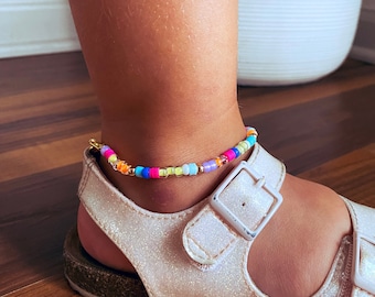 Callie + Kate SUMMER FUN Anklet | Anklet | Personalized Anklet | Name Anklet | Beaded Anklet | Friendship Bracelet | Taylor Swift Bracelet