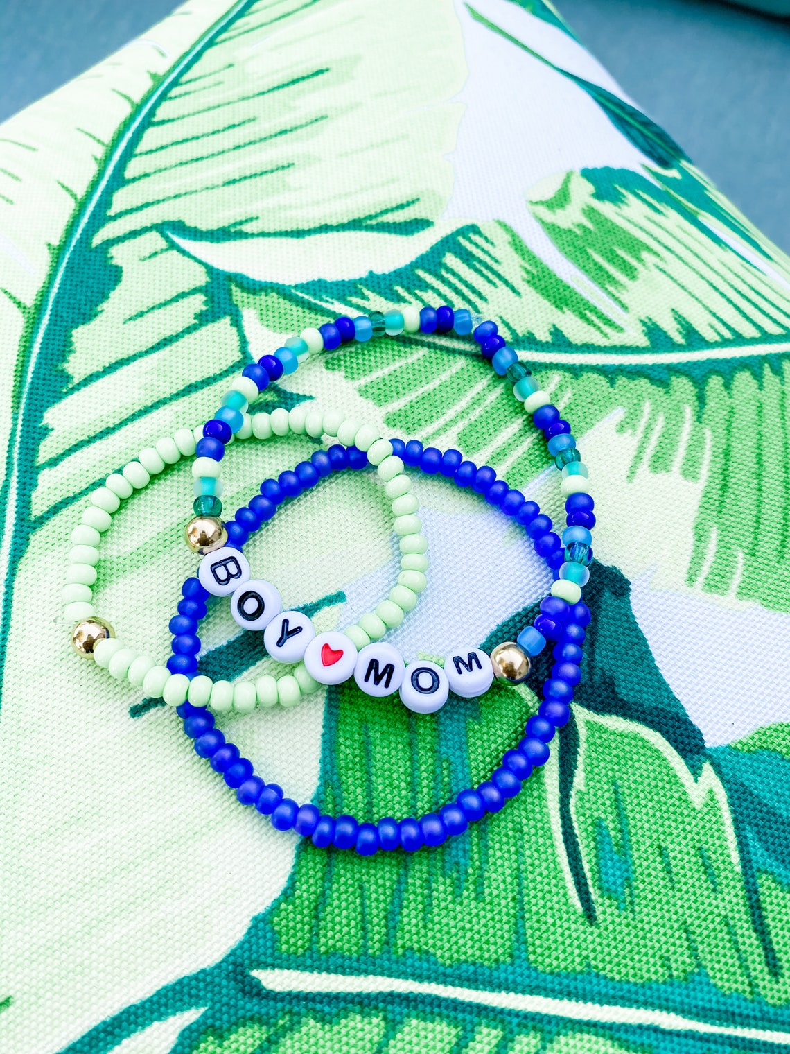 BOY MOM Bracelet Stack Bracelet Personalized Bracelet Etsy