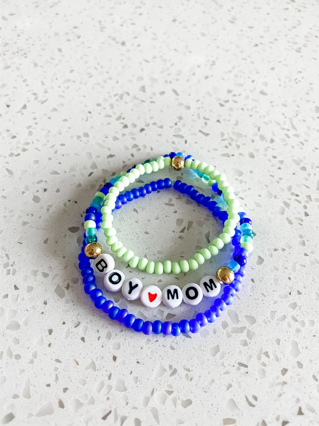 BOY MOM Bracelet Stack Bracelet Personalized Bracelet Etsy
