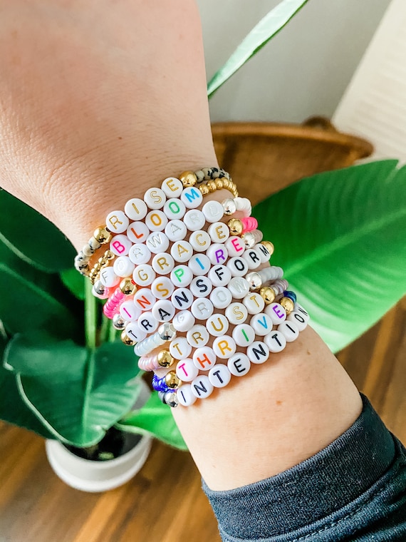 Cute words for bracelets deals