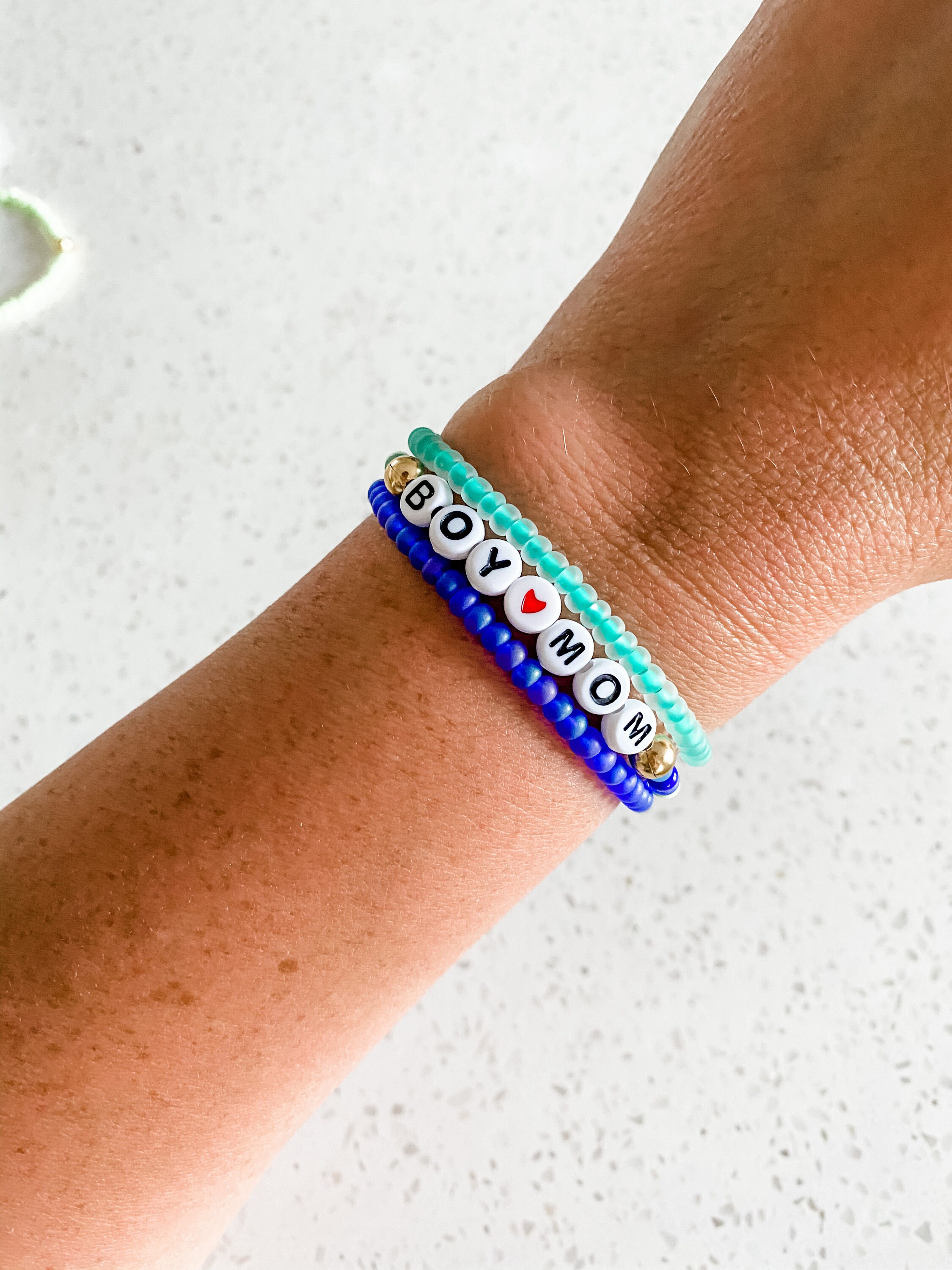 BOY MOM Bracelet Stack Bracelet Personalized Bracelet Etsy
