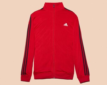 red adidas windbreaker womens