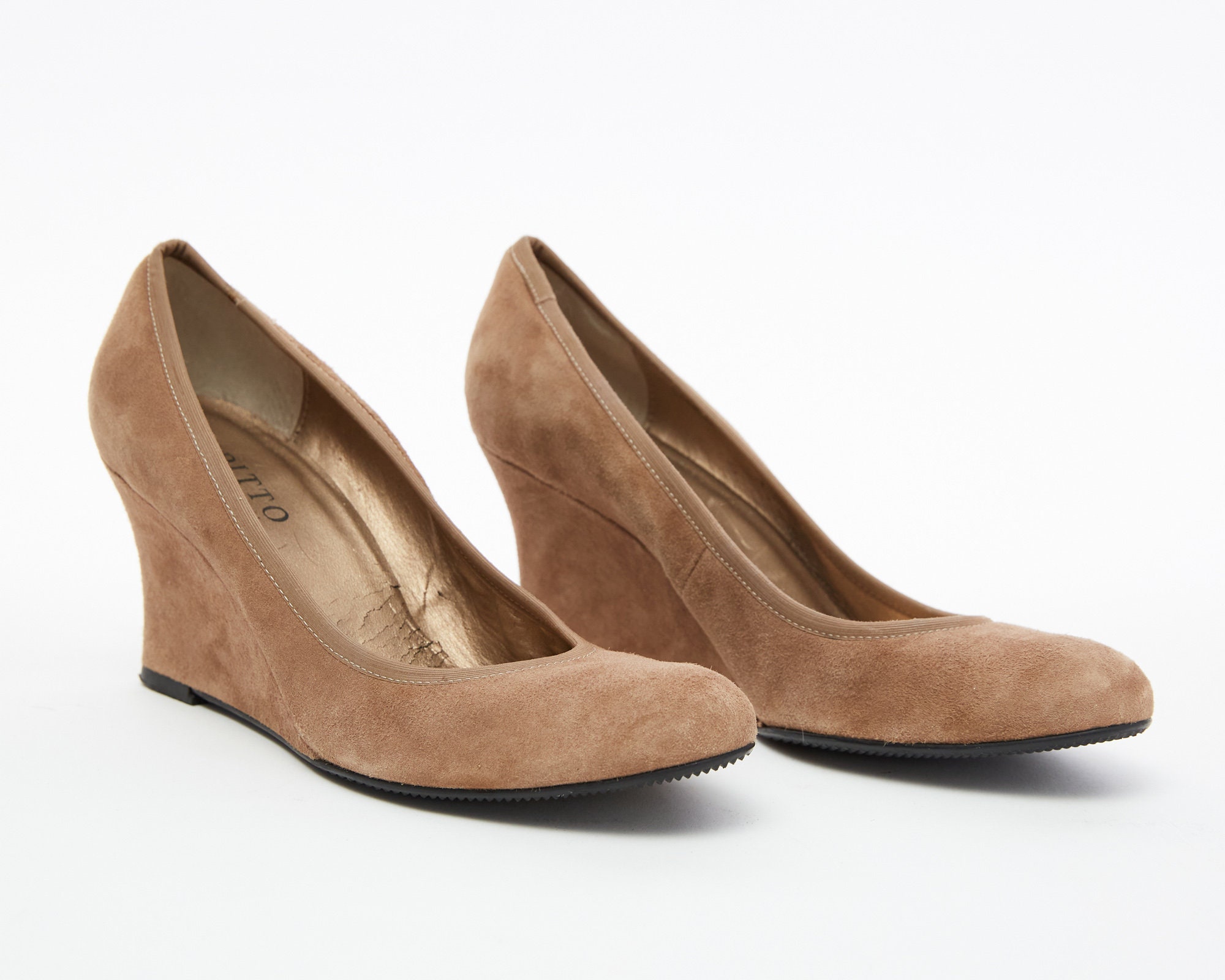 rubber sole wedge heel shoes