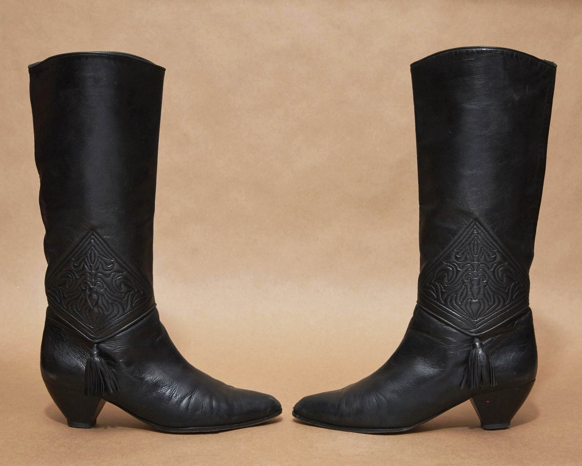 slouch pointed toe boots