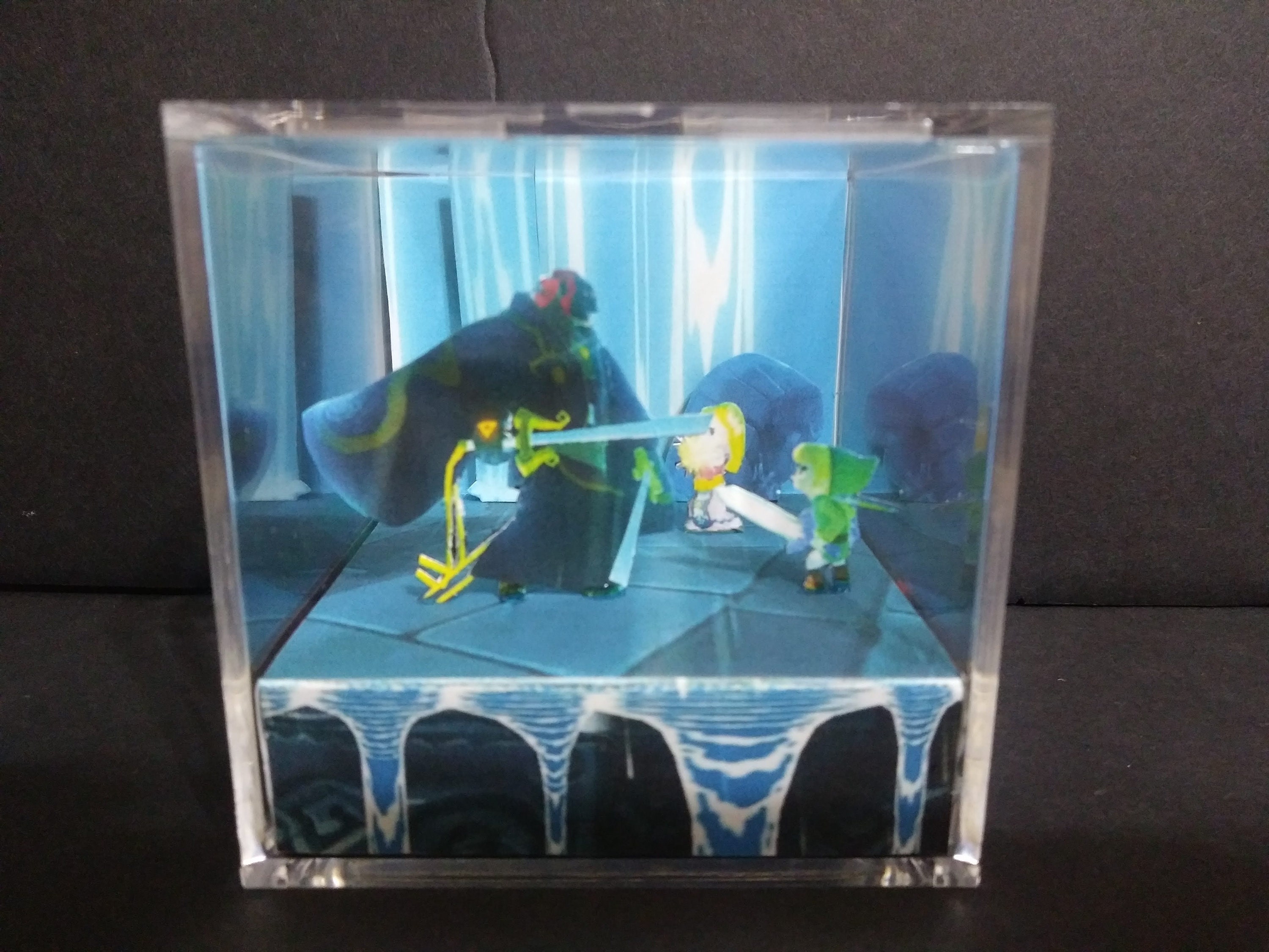 Legend of Zelda: Wind Waker Diorama Cube Puppet Ganon Fight 