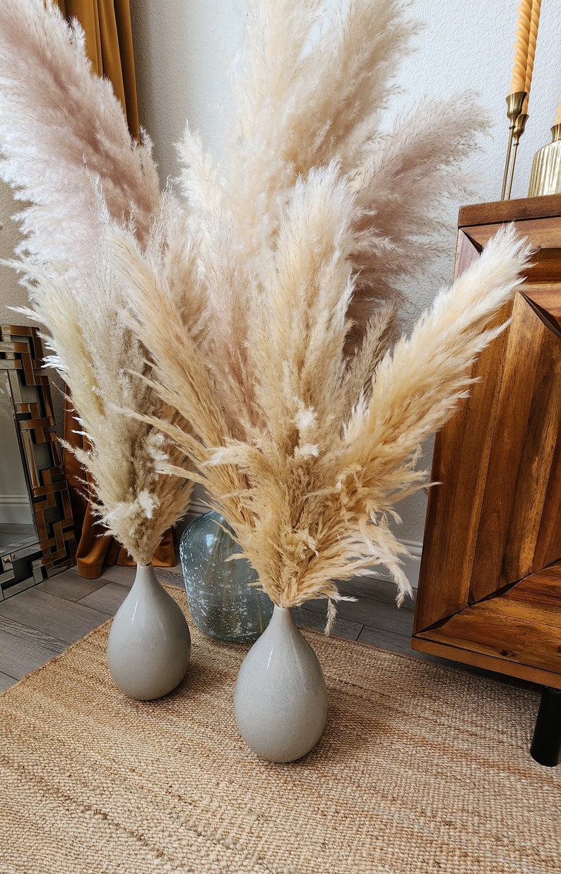 TALL PAMPAS GRASS 2-4ft Grand Sale Boho Home Decor Wedding Floral Decorations Flower Arranging Pampas Bouquet Boho Wedding image 7