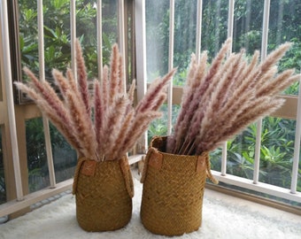 24" White Pampas Grass: Boho Wedding Floral Decor