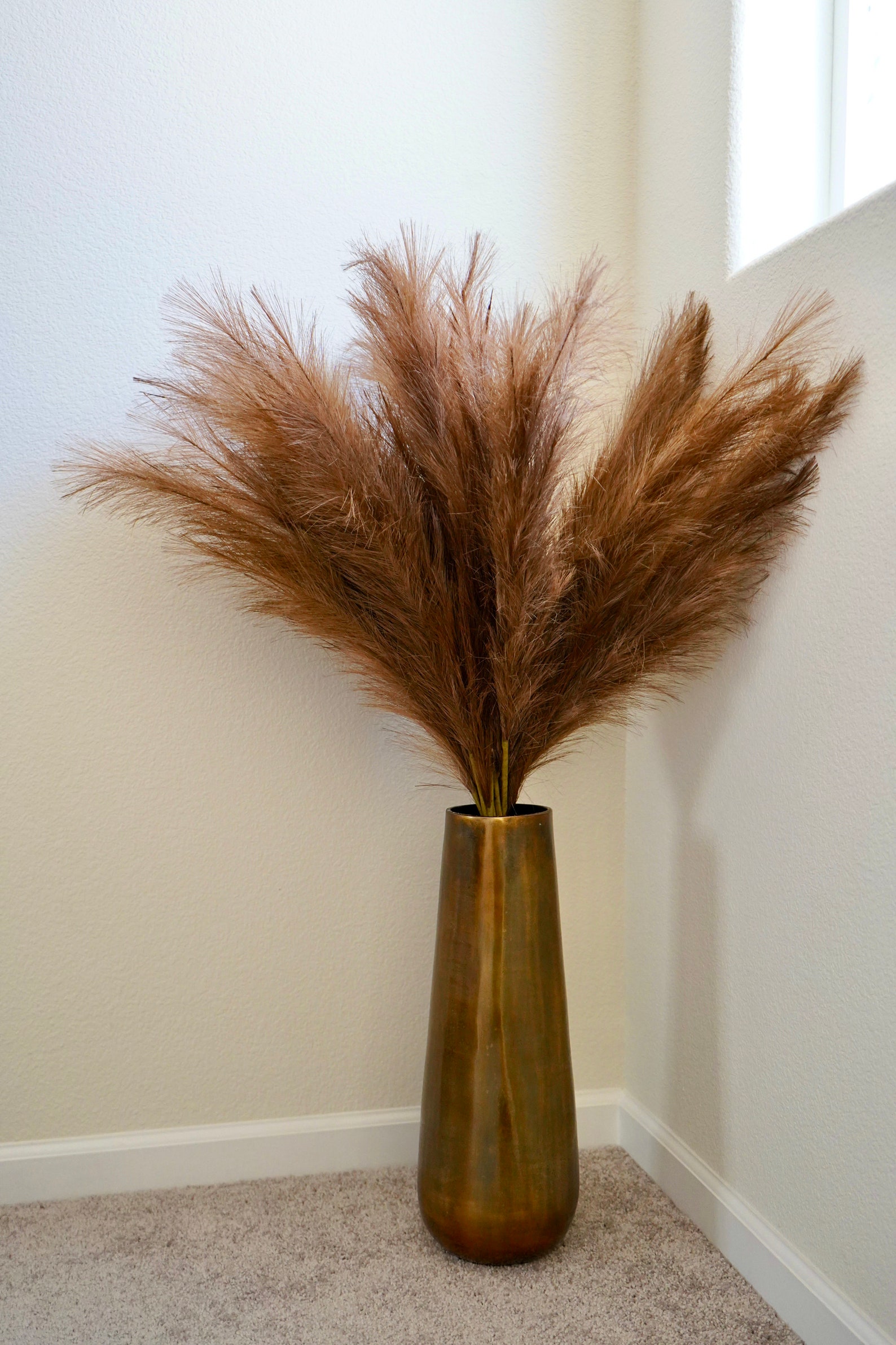 7 stems Pampas Grass Faux 48 Artificial Dyed Pampas Etsy