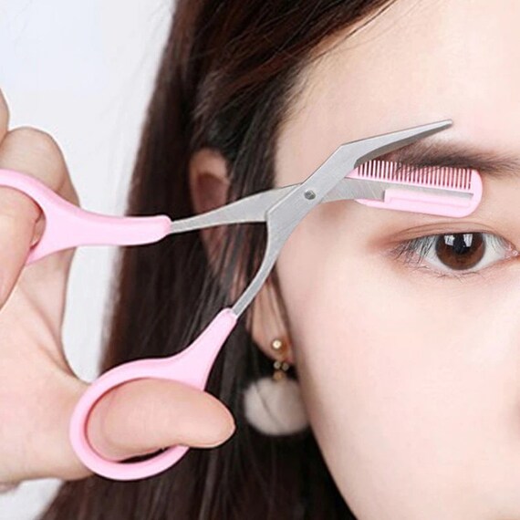 Beauty Tools for Girls Eyebrow Trimmer Scissors With - Etsy Sweden