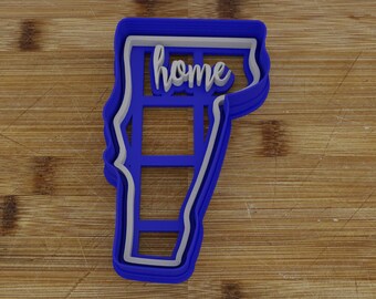 Vermont Cookie Cutter & Stamp Set: Personalizable USA Design