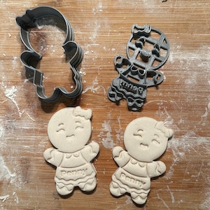 Customizable Gingerbread Girl Cookie Cutter - Personalize Your Treat