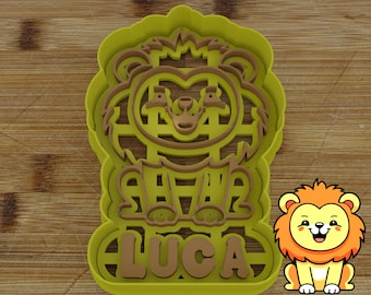 Personalizable 2 pc. Lion Cookie Cutter | Safari Party Favor