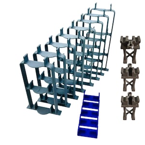 Spiral Mountain Support for Wooden Train Set | 3-Level Ramp & More | Compatible with Brio, Thomas, Hape, IKEA, Melissa and Doug