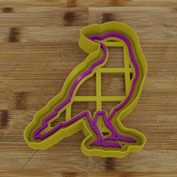 Crow Cookie Cutter & Embosser Set: Spooky Halloween Baking