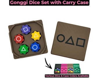 Weighted Gonggi Dice Game Set: Korean Traditional Game with Twist Lock Case | Christmas Stocking Stuffer