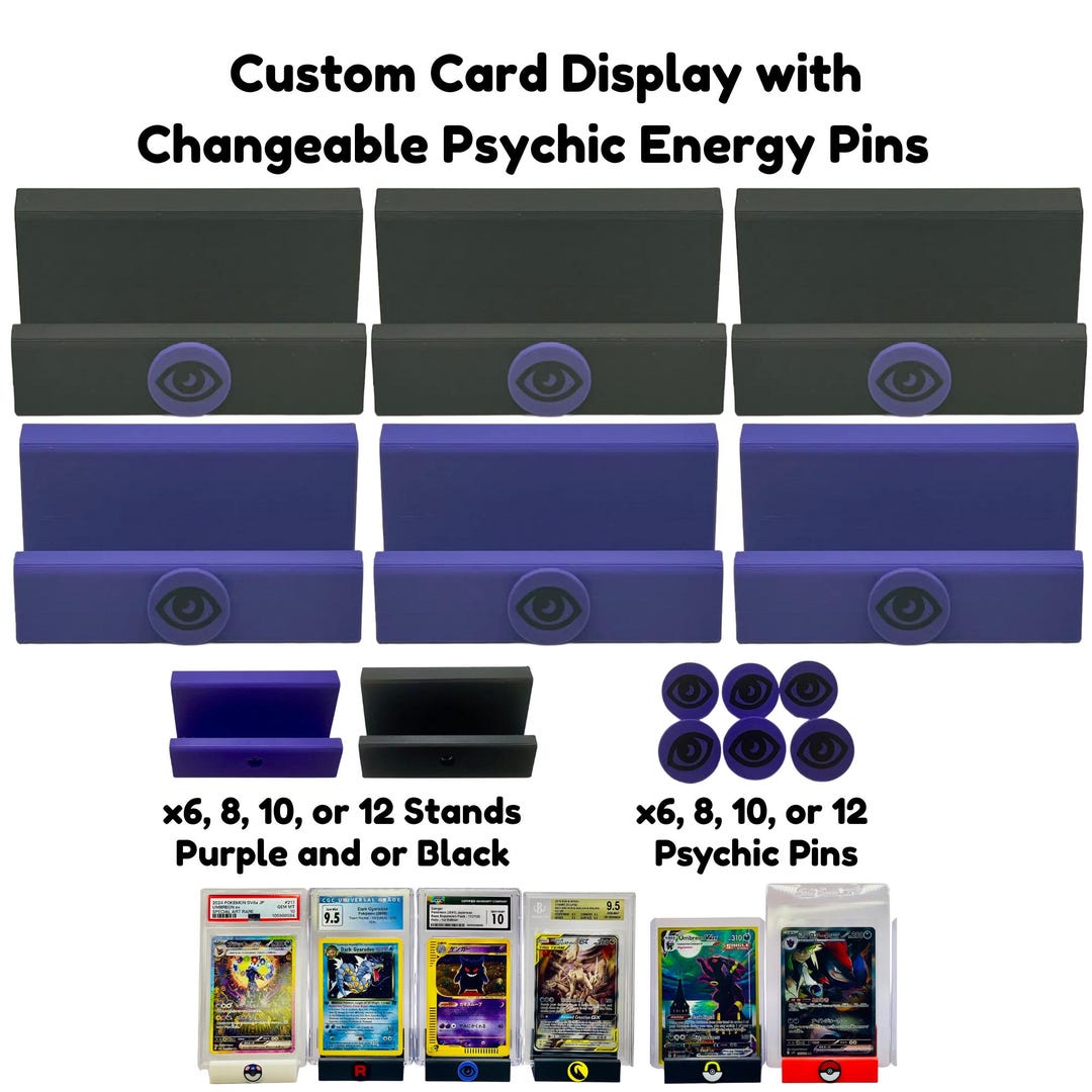Psychic Energy Card Display Stand: Universal Slab & Toploader Holder - Etsy