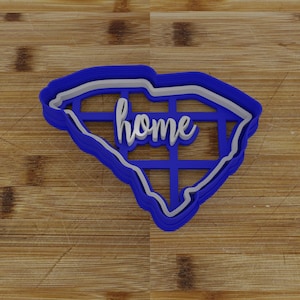Personalizable South Carolina Cookie Cutter & Stamp - USA