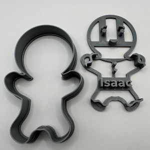 Customizable Gingerbread Boy Cookie Cutter - Personalize Your Treat | Personalized Gingerbread Girl