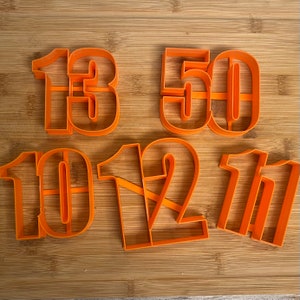 Any Number Cookie Mold - Customizable Number Cutter for Celebrations