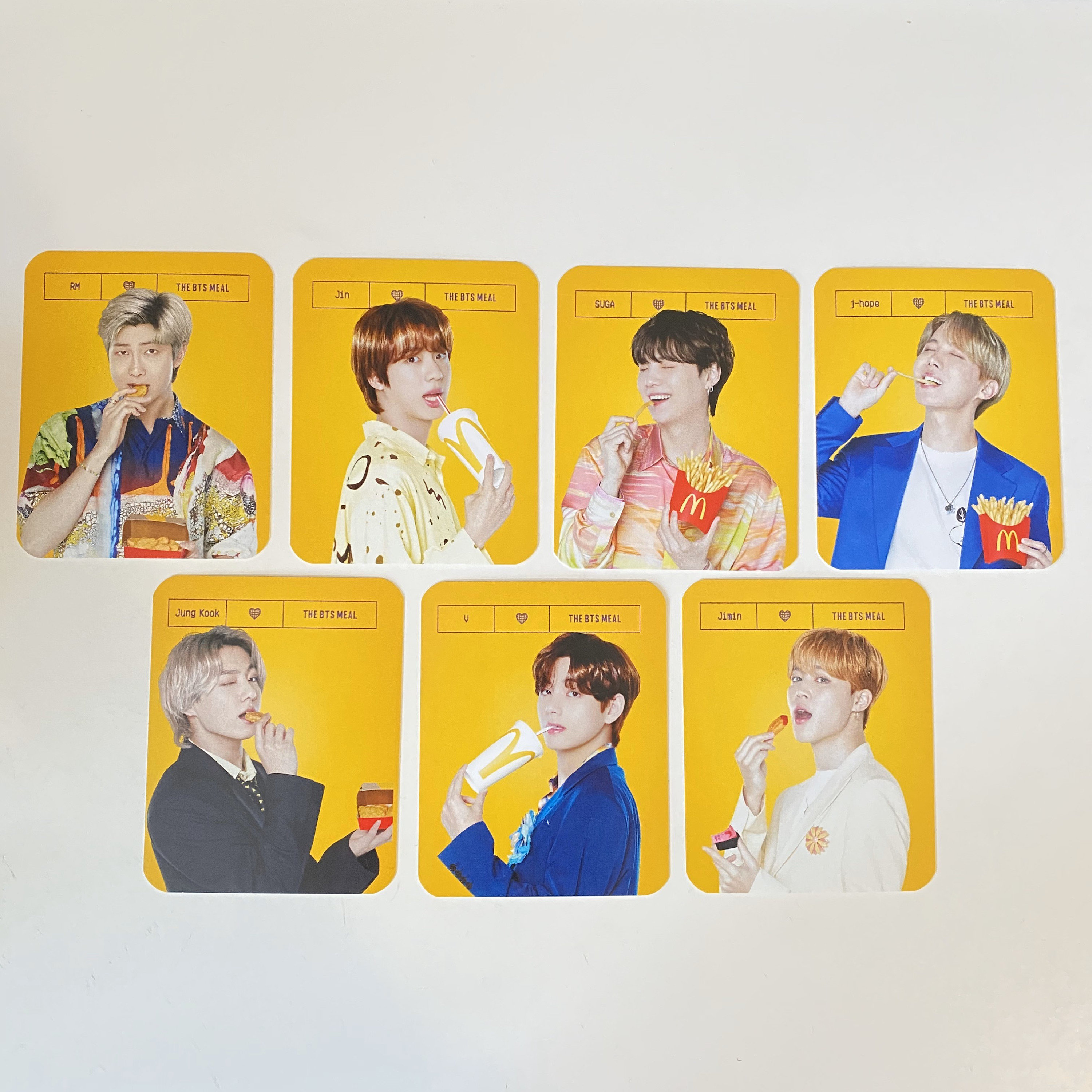 BTS Photocards With McDonalds Logo On The Back - FREE SHIPPING