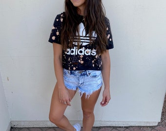 adidas belly top and shorts