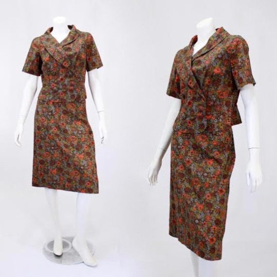 1960s Womens Suit - Cotton Suit - Vintage Summer S