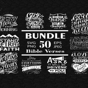50 Bible Verse Bundle Religious SVG Christian Bundle SVG Scripture 50 Bible Verse Bundle Religious SVG Christian Bundle SVG Scripture