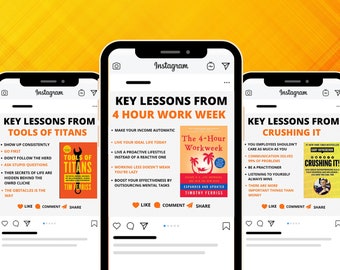 100 Book Summaries, Lessons from Books, Motivational Quotes Instagram, Success Quotes Instagram, Business Quotes, Instagram Infographics