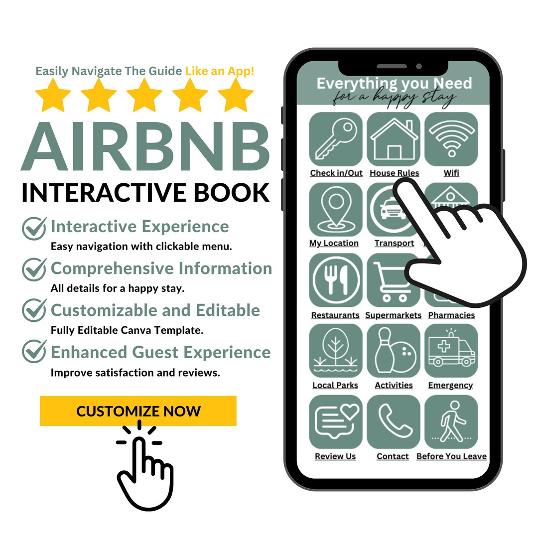 Airbnb Guidebook Visitor Book Airbnb House Manual, Airbnb Template ...