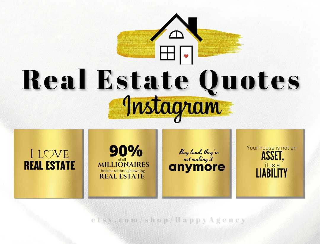 50 Immobilien Zitate, Makler Zitate, Immobilienmakler Instagram Posts