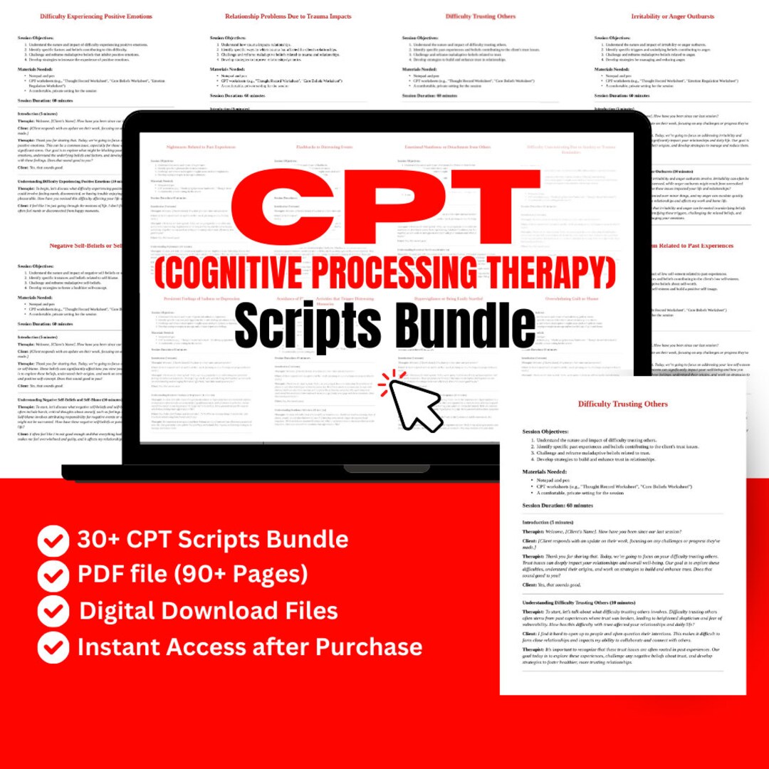 Cognitive Processing Therapy for Ptsd and Trauma, CPT Therapy, CPT ...