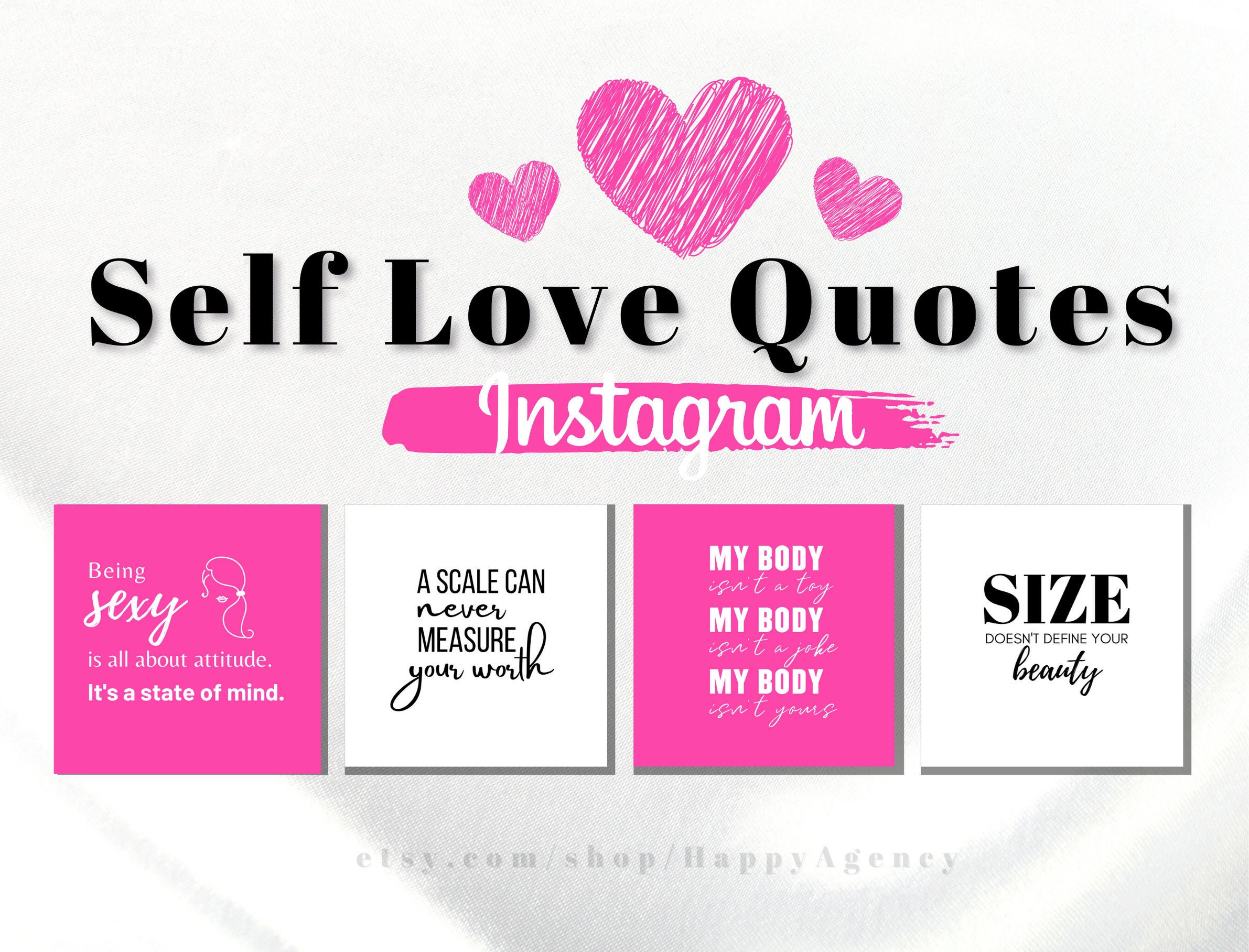 100 Self Love Quotes Instagram Positive Quotes Beauty Quotes | Etsy