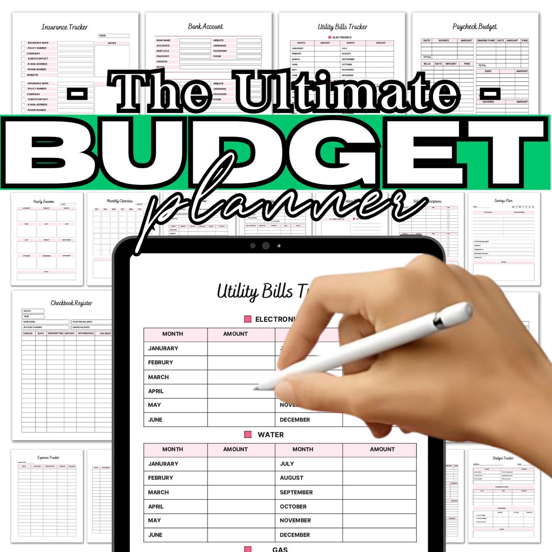IPad Budget Template, Monthly Budget Spreadsheet Adhd, Adult Adhd