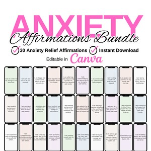 tarjetas de alivio de la ansiedad, impresión de alivio de la ansiedad, pegatinas de ansiedad, diario de alivio de la ansiedad, hoja de trabajo de ansiedad, diario de ansiedad, entrenador de ansiedad